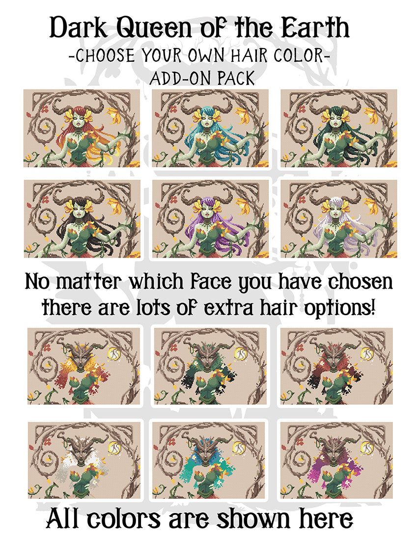 Dark Queen of the Earth hair conversion add-on pack