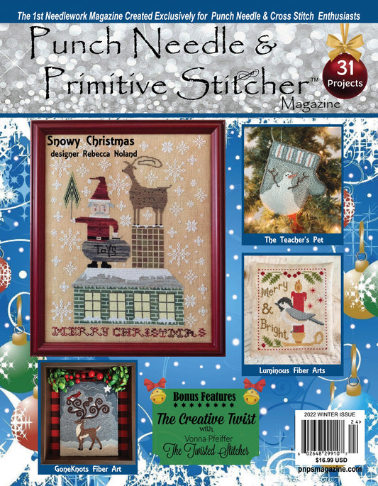Punch Needle & Primitive Stitcher Magazine Christmas-Winter 2022 - Pre-Order
