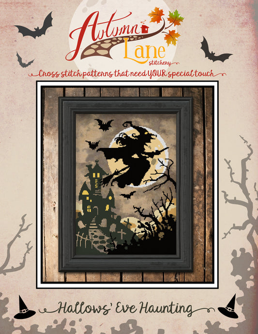 Hallows' Eve Haunting Cross Stitch Pattern - Physical Leaflet