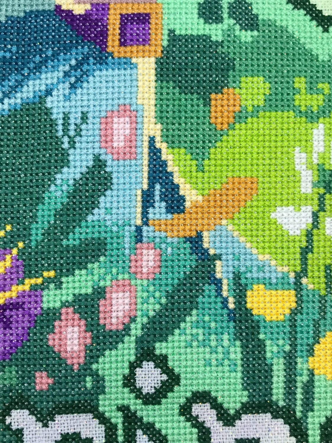 Spring Blossoms Cross Stitch Pattern - Physical Leaflet