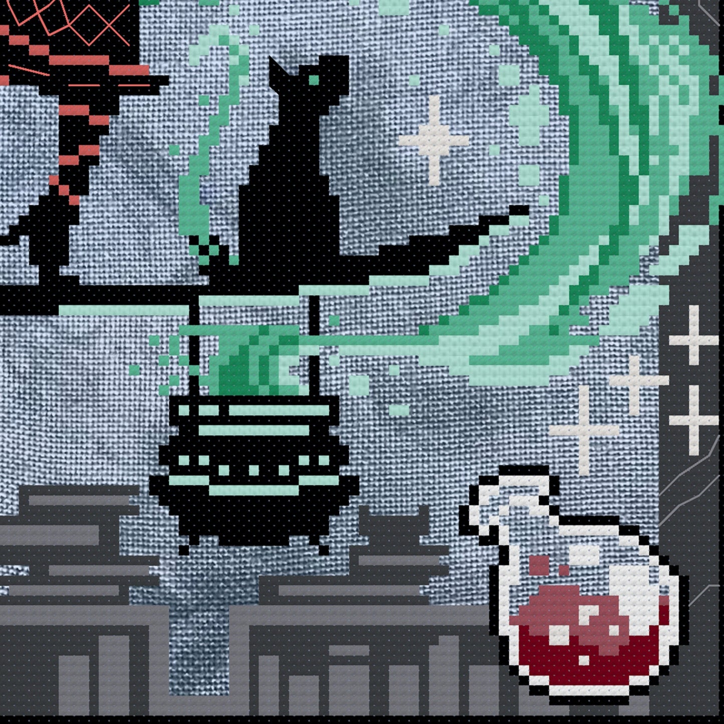 Potions and spells Cross Stitch Pattern - Physical Leaflet