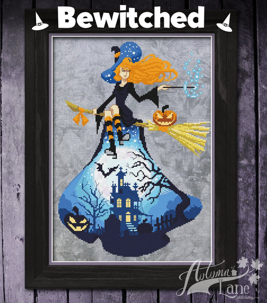 Bewitched Cross Stitch Pattern - Physical Leaflet