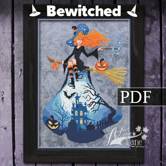 Bewitched Cross Stitch Pattern - Digital Download