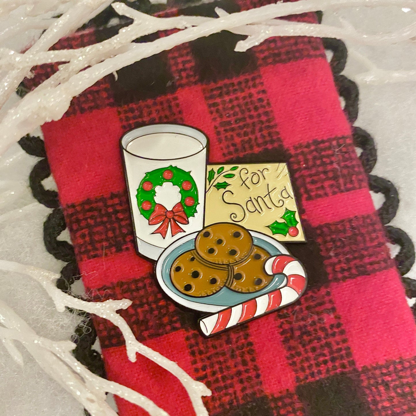 Cookies and milk Christmas Needle minder